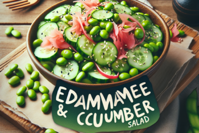 Ensalada de Edamame y Pepino Receta de ensalada de edamame y pepino: fresca y nutritiva
