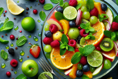 Ensalada de Frutas con Menta y Limon 7 Secretos de la Ensalada de Frutas con Menta y Limón para un Verano Refrescante