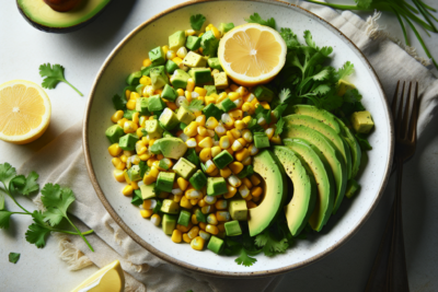 Ensalada de Maiz con Aguacate y Cilantro Receta Saludable: Cómo Preparar una Deliciosa Ensalada de Maíz con Aguacate y Cilantro