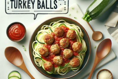 Espaguetis de Calabacin con Albondigas de Pavo Receta Fácil y Saludable: Espaguetis de Calabacín con Albóndigas de Pavo