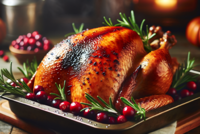 Pavo al Horno con Arandanos y Romero Receta Definitiva de Pavo al Horno con Arándanos y Romero - Guía Paso a Paso