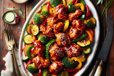 Pollo Picante con Sesamo y Verduras Receta Irresistible: Cómo Preparar Pollo Picante con Sésamo y Verduras - Guía Paso a Paso