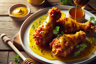 Pollo con Salsa de Mostaza y Miel Receta de Pollo con Salsa de Mostaza y Miel: Guía Paso a Paso