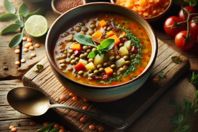 Sopa de Lentejas con Vegetales Variados Sopa de Lentejas con Vegetales Variados: Receta Paso a Paso