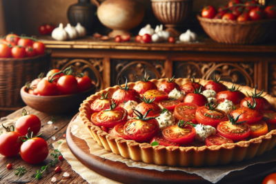Tarta de Tomate y Queso Ricotta Receta Exquisita: Cómo Preparar una Tarta de Tomate y Queso Ricotta en Casa