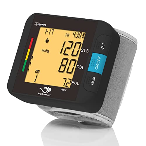 BerkeMed Tensiometro de Muñeca,Monitor automático