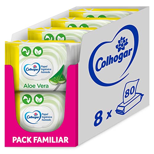 Colhogar Aloe 8x80 - Papel Higiénico Húmedo