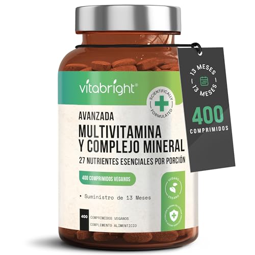 Multivitaminas y Minerales, 400 Tabletas Veganas