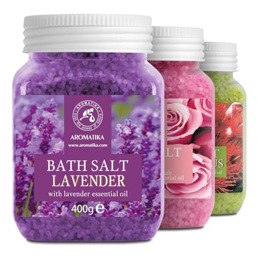 Sales de Baño Set 3x400g con Aceite 100% Natural
