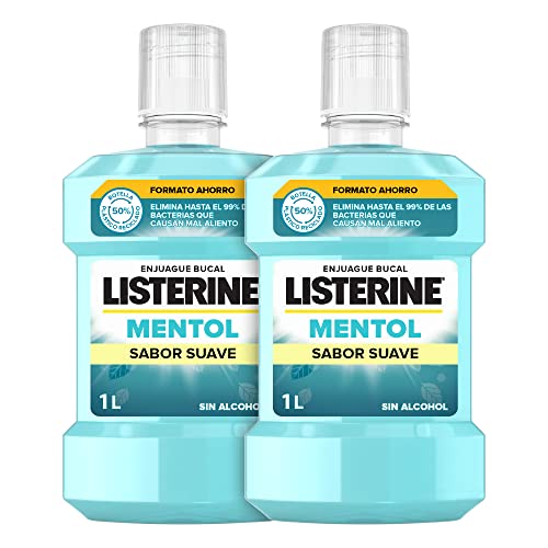 Listerine Enjuague Bucal Mentol (Pack de 2 X 1000