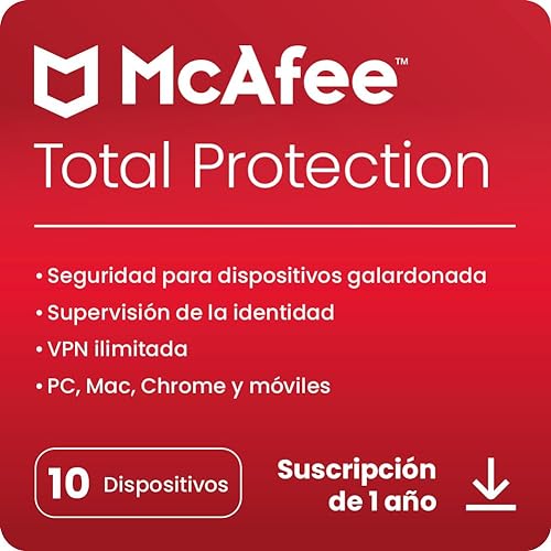 McAfee Total Protection 2024, 10 dispositivos |