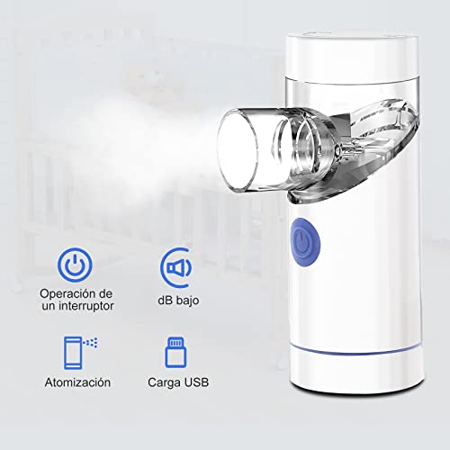 NAHKZNY Nebulizador Eléctrico Inhalador Portatil