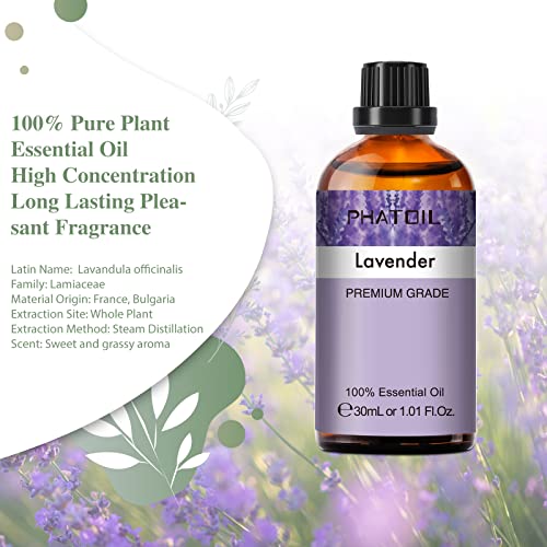 PHATOIL Aceite Esencial Lavanda 30ml, Aceites
