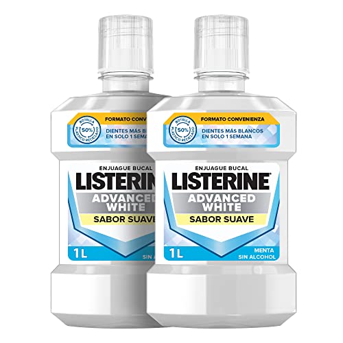 Listerine Advanced White Sabor Suave (pack de 2 x