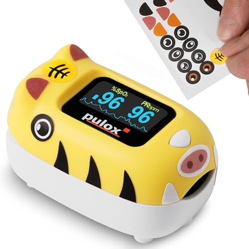 Puloxímetro pediátrico Pulox PO-230 en amarillo