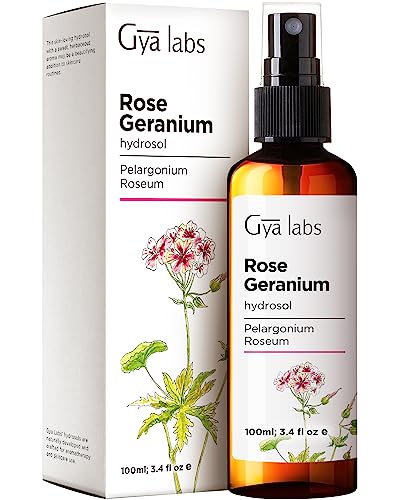 Gya Labs Rose Geranium Hydrosol para el cuidado y