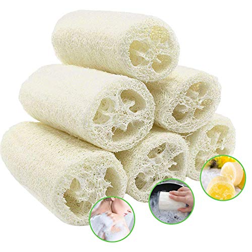 6 PCS Natural Loofahs Loofah Sponges Loofah Spa