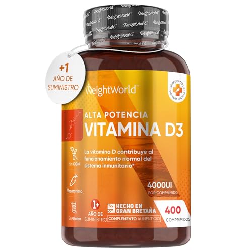 Vitamina D3 4000 UI con 400 Comprimidos de Alta