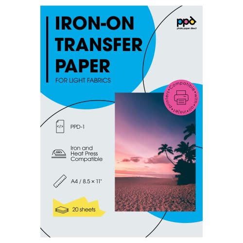 PPD A4 x 20 Hojas de Papel de Transferencia
