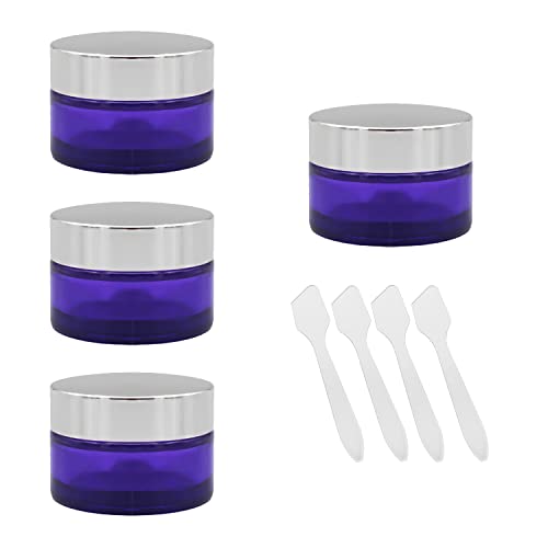 LusDoly 4 Piezas 20ml Tarros de cristal Morado con