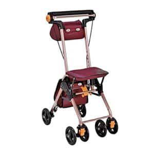 Movilidad plegable en cuatro ruedas con asiento