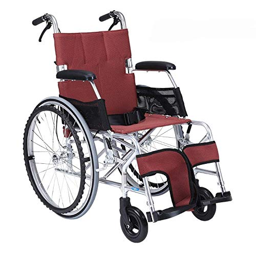 SLRMKK Silla de Ruedas Plegable portátil, Silla de