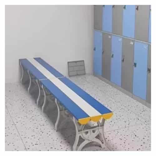 Banco Largo de Plástico ABS Impermeable para Exterior e Interior, Antideslizante y Resistente, Ideal para Jardín, Terraza y Ducha